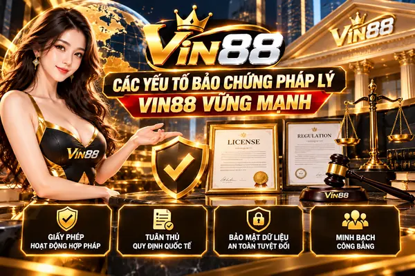 Các Yếu Tố Bảo Chứng Pháp Lý Vin88 Vững Mạnh Các yếu tố bảo chứng pháp lý Vin88 bảo mật và minh bạch.