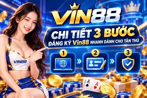 hướng dẫn chi tiết 3 bước đăng ký VIN88 dành cho người mới.