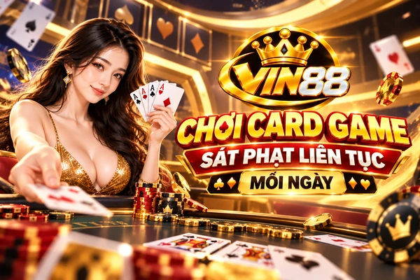 Chơi card game sát phạt liên tục mỗi ngày Card Game Vin88 với các trò chơi bài hấp dẫn và đa dạng