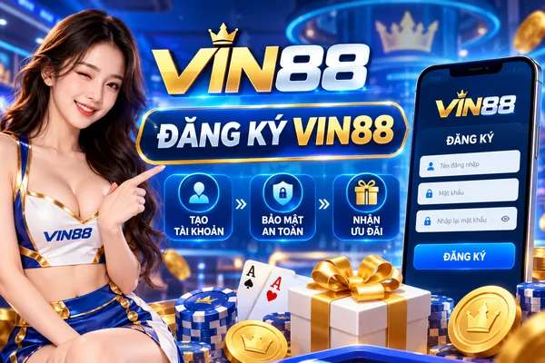 Hướng dẫn đăng ký VIN88 với giao diện tạo tài khoản, bảo mật thông tin