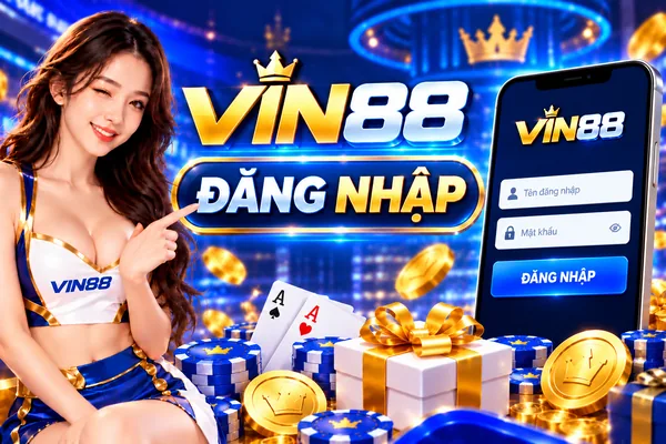 Đăng nhập Vin88 trên điện thoại với giao diện hiện đại, thao tác đơn giản và nhanh chóng.