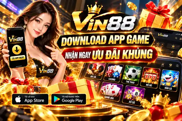 Download App Game Nhận Ngay Ưu Đãi Khủng Download app game Vin88 nhận ưu đãi.