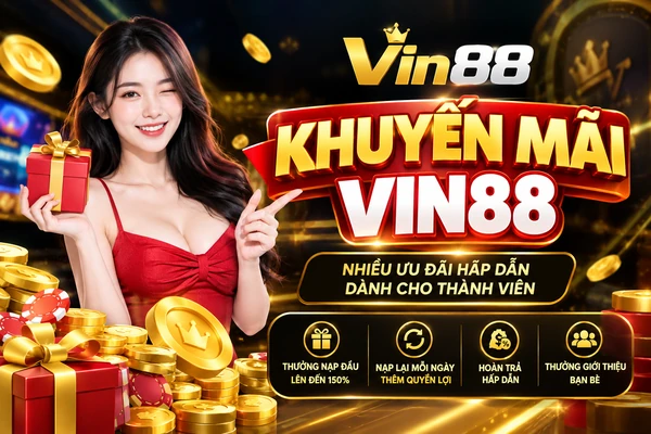 Khuyến mãi Vin88 với nhiều ưu đãi dành cho thành viên