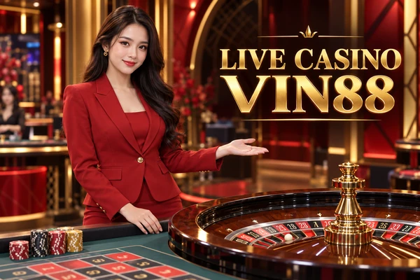 Live Casino Vin88 với bàn chơi casino trực tiếp