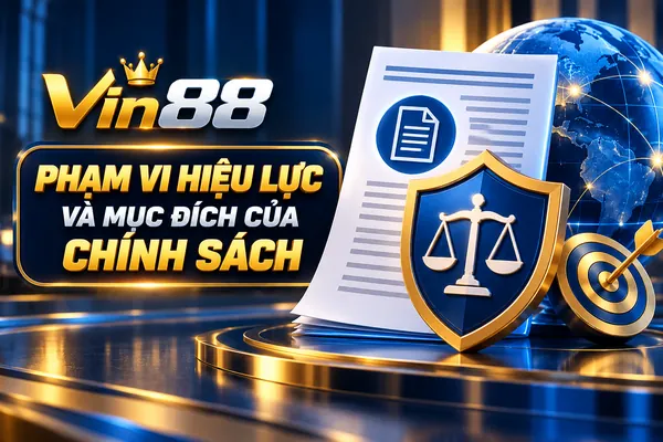 Phạm Vi Hiệu Lực Và Mục Đích Chính Sách Miễn Trừ Trách Nhiệm Vin88 Phạm vi hiệu lực và mục đích của chính sách Vin88